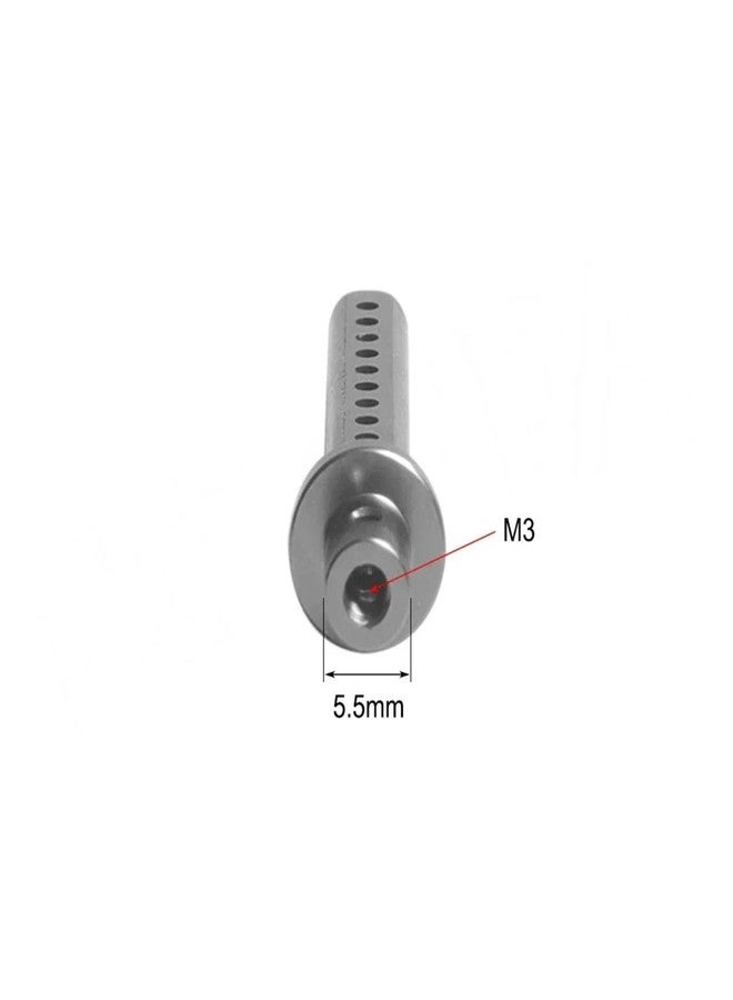 VNUHV 4Pcs Aluminum Alloy RC Car Body Posts Mount with R Clip for 1/10 Crawler Axial SCX10 90046 90047 RC4WD D90 TF2 Tamiya CC01 (Black) - Image 3